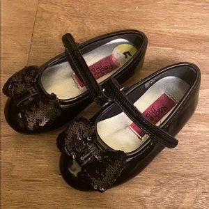 Little Girl Gabriella Sequin Bow Ballet Flat